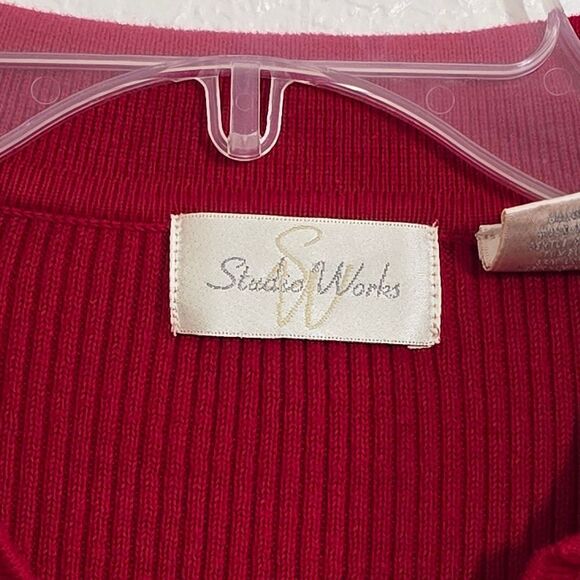 🌿"Studio Works" sweater/long sleeve top,ribbed. size M/L. - Picture 4 of 13